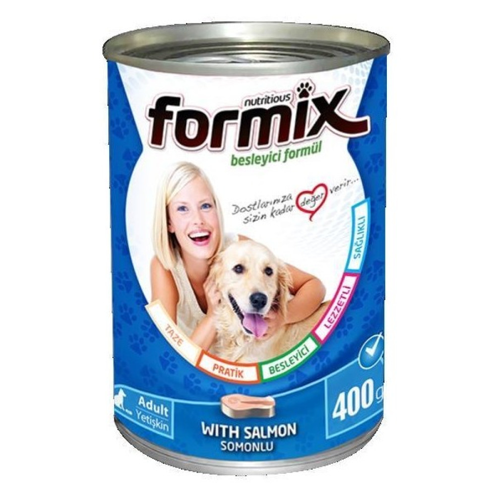 FORMİX Somon Parça Etli Soslu Yetişkin Köpek Konserve 400 gr Evcil Hayvan Ürünleri Fiyatı