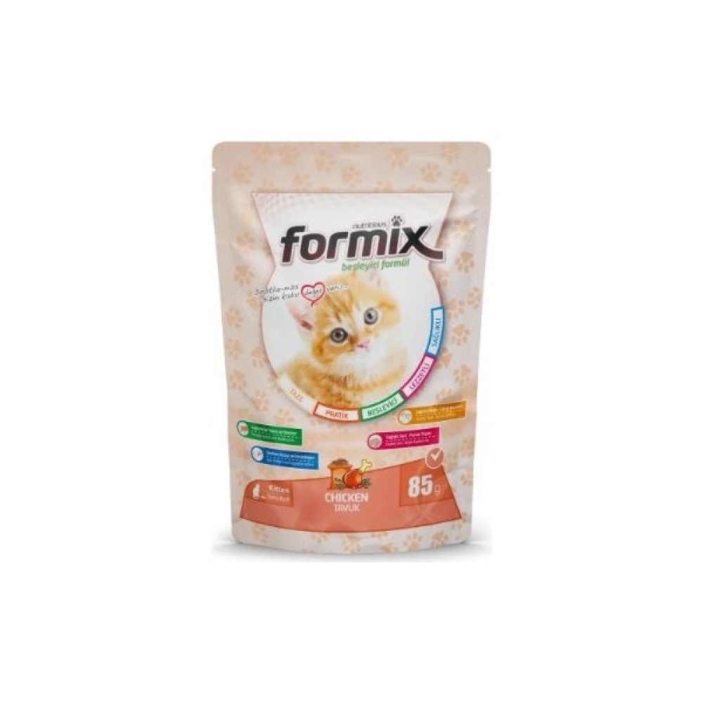 FORMİX Tavuk Etli Yavru Kedi Pouch 85 gr X24 Adet Evcil Hayvan Ürünleri Fiyatı