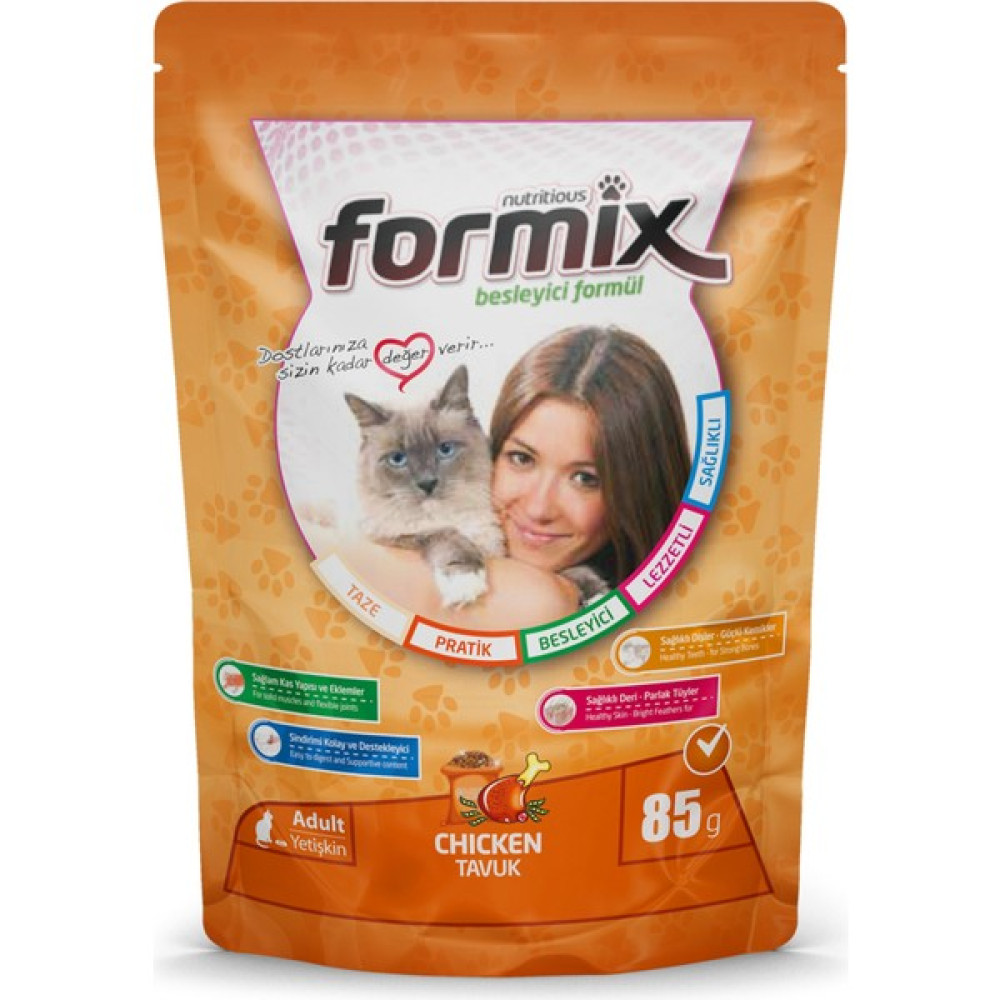 FORMİX Tavuklu Kediyaş Mama 85 gr Evcil Hayvan Ürünleri Fiyatı