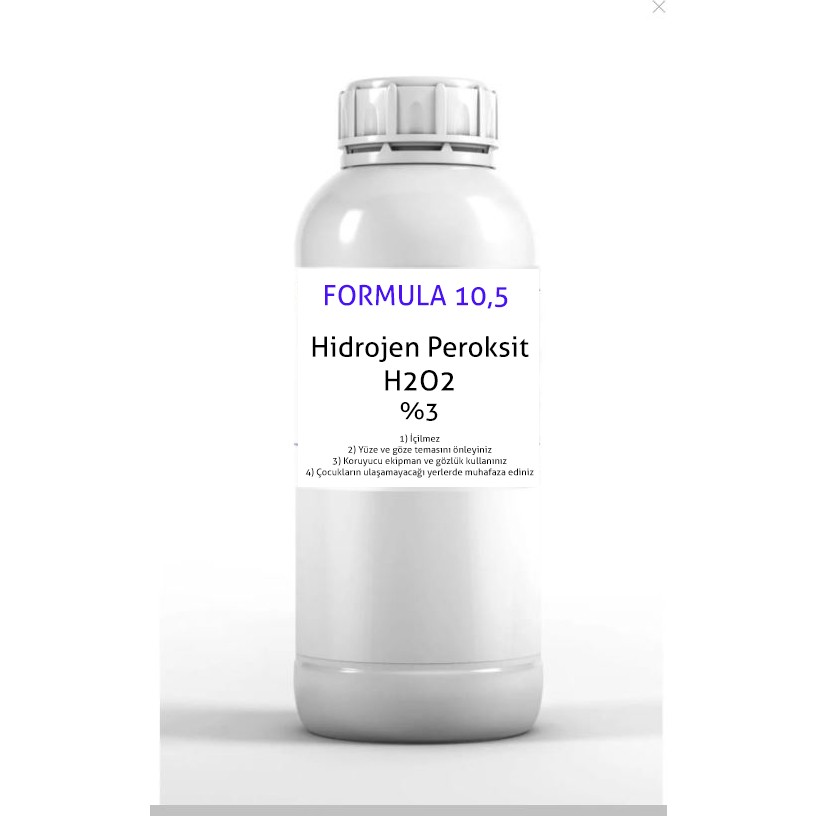 Formula Hidrojen H2O2 Peroksit %3 Oksijenli Su 1 kg Diğer Fiyatı
