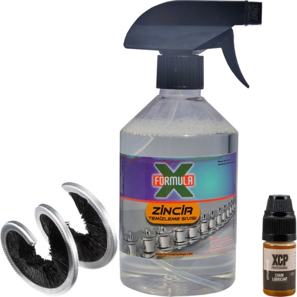 Formula x Motosiklet Zincir Bakım Seti (360° Fırça + 500ML Temizleme Sıvısı + 10ML Zincir Yağı) Motor Yağı Fiyatı