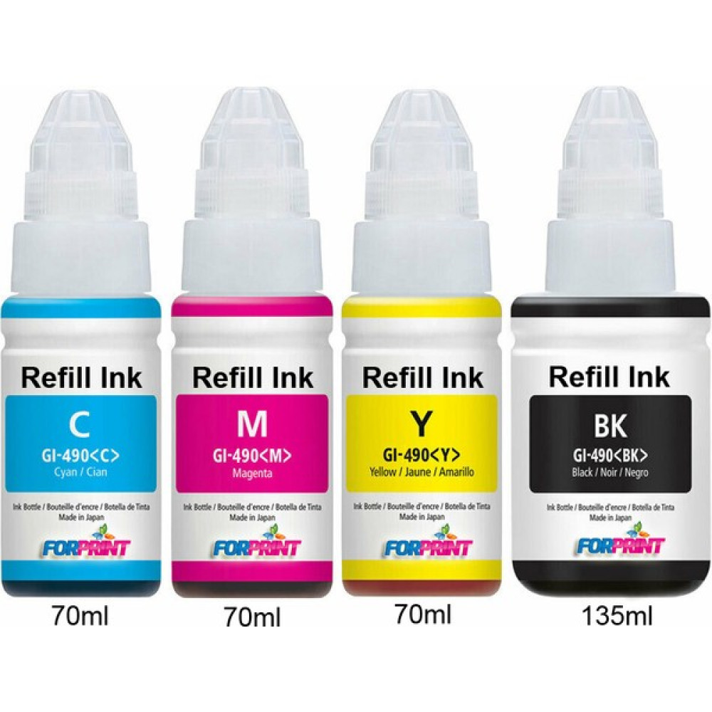 Forprint Canon Uyumlu Bitmeyen Kartuş Mürekkebi Forprint Premium Refill Ink 4 Renk - PRO Set - 4 Renk Kartuşlar Fiyatı