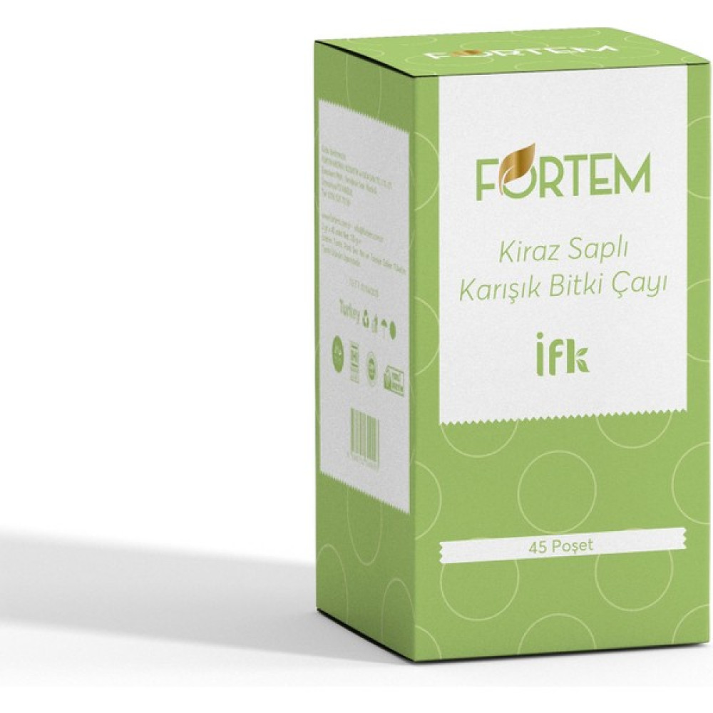 Fortem Kiraz Saplı ( Odem, Kılo, Zayıflama' Yardımcı) Karışık Bitki Çayı 45LI Çay Fiyatı
