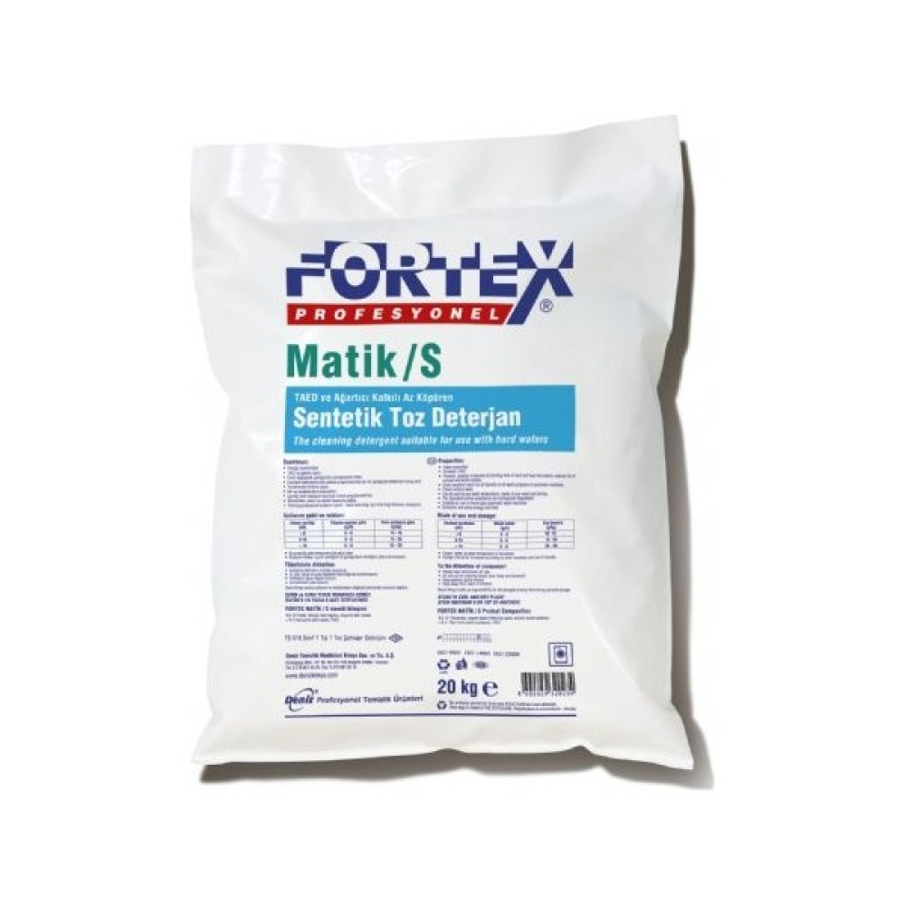 Fortex Matik/S Tead - Ağartıcı Katkılı Sentetik Toz Deterjan 20 kg Çamaşır Deterjanı Fiyatı