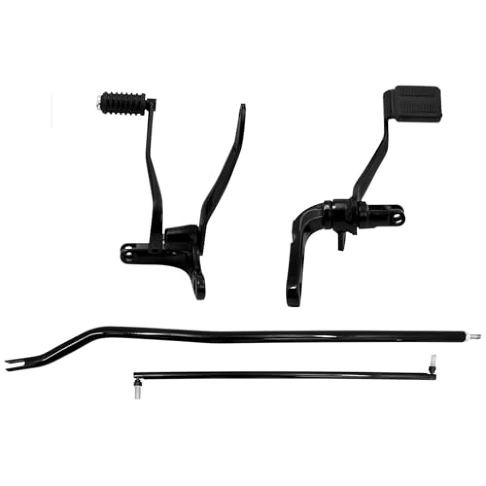 Forward Controls Pegs Lever Linkage Kit Compatible with Harley Dyna Street Bob Super Glide Wide Glide Low Rider FXD FXDB FXDC 2006-2017