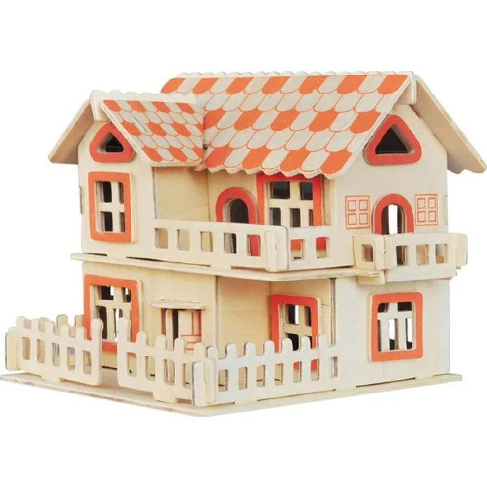 Forzacase 3 Boyutlu Ahşap Mekanik Avrupa Villaları 3D Bulmaca Puzzle Yapboz 17 cm - FC334 Eğitici Oyuncak Fiyatı