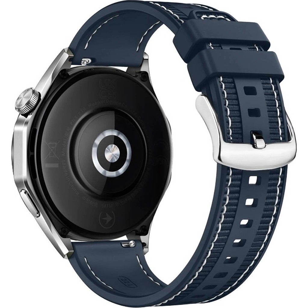 Forzacase Huawei Watch Ultimate 2 ile Uyumlu Dikişli Kumaş Görünüm Silikon Kordon Kayış - FC910 - Lacivert Cep Telefonu Fiyatı