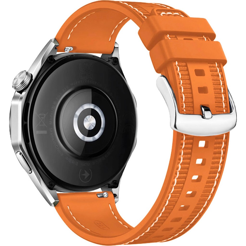 Forzacase Huawei Watch Ultimate 2 ile Uyumlu Dikişli Kumaş Görünüm Silikon Kordon Kayış - FC910 - Turuncu Cep Telefonu Fiyatı