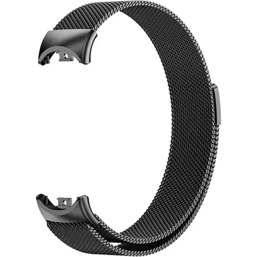 Forzacase Xiaomi Mi Smart Band 8 / 9 / 10 ile Uyumlu Metal Mıknatıslı Manyetik Kordon Kayış - FC1151 - Siyah Cep Telefonu Fiyatı