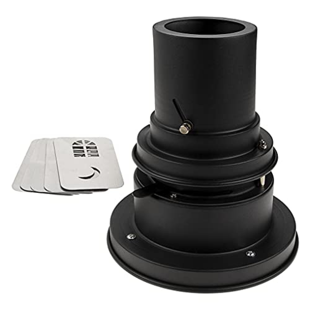 Fotodiox Universal GOBO Image Projection Attachment for LED Lights w/Built-in GOBO Holder & Aperture Iris - Compatible with Ellinchrom Bayonet Lights (Ellinchrom, Calumet Genesis, Interfit) Motorcycle Helmets Fiyatı