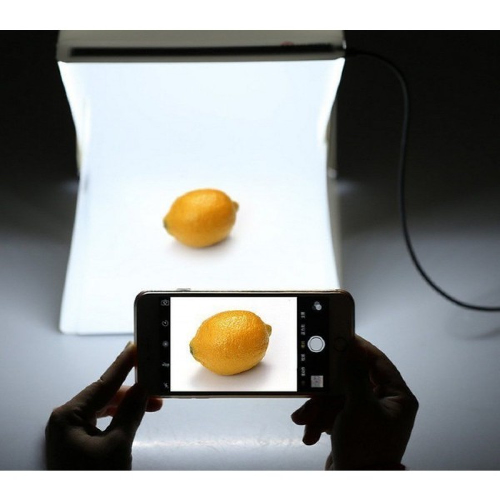 Fototek 23 x 23 cm Portatif Katlanabilir Işıklı Ürün Çekim Çadırı 40 LED Işık Çadırı Video Kamera Aksesuarları Fiyatı