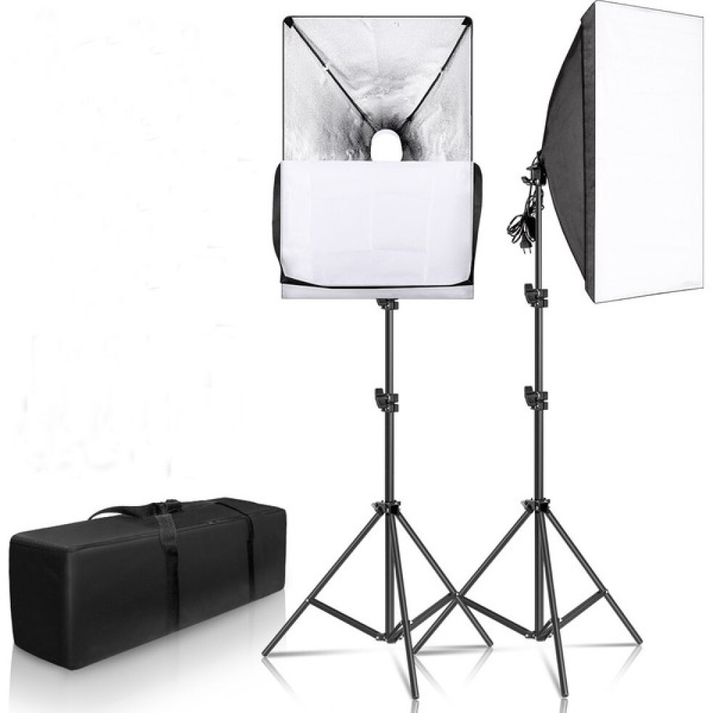 Fototek 50 x 70 cm Softbox 2'li Sürekli Işık Seti Strobist Set Taşıma Çantalı Video Kamera Aksesuarları Fiyatı