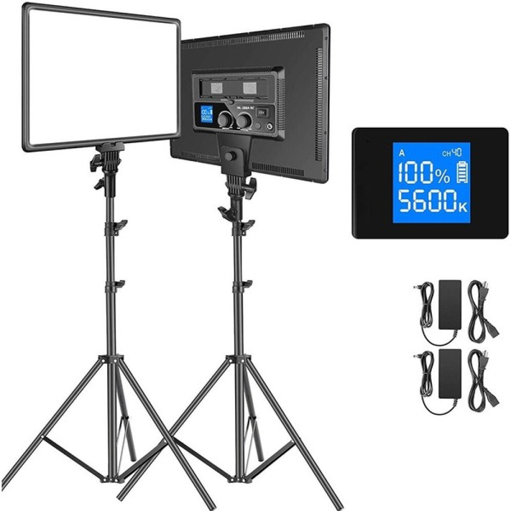 Fototek SL-288A Soft Işık Video Fotoğraf LED Işık 5500K 3600K Çiftli Stüdyo Kiti Video Kamera Aksesuarları Fiyatı