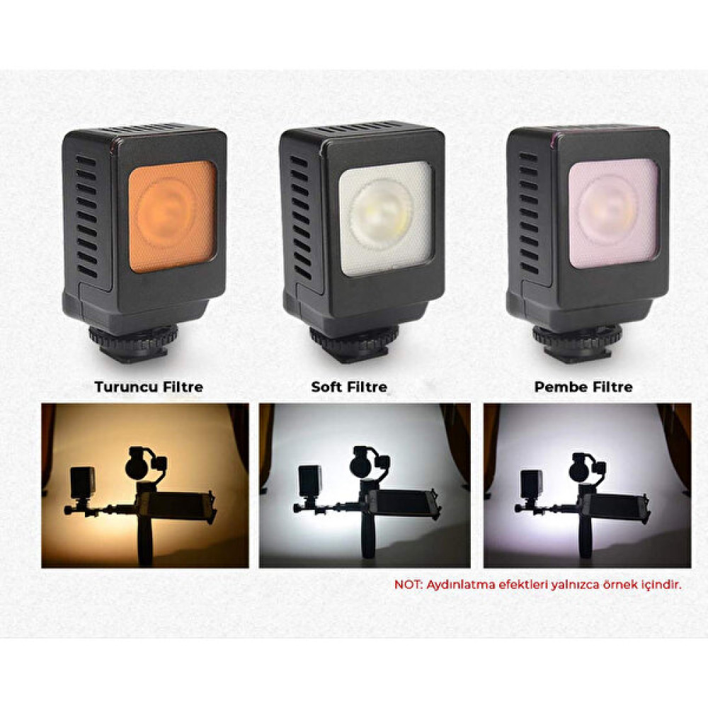 Fototek VL-013 Mini LED Işık Sürekli Işık Foto Video Işık LED Panel Kamera Işığı Video Kamera Aksesuarları Fiyatı