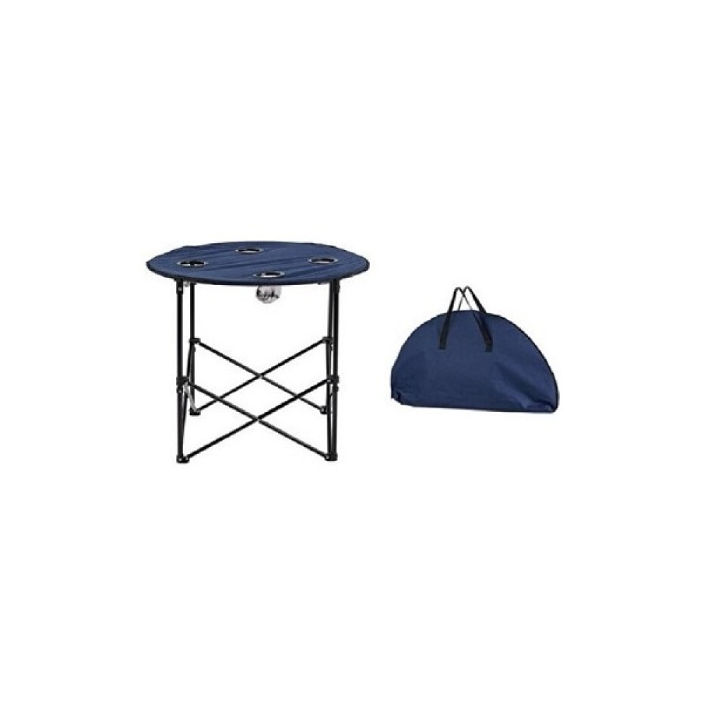 Four Season Katlanır Kamp Masası Taşıma Çantalı Yuvarlak 71 cm Lacivert - Mavi Kamp & Piknik Masası Fiyatı
