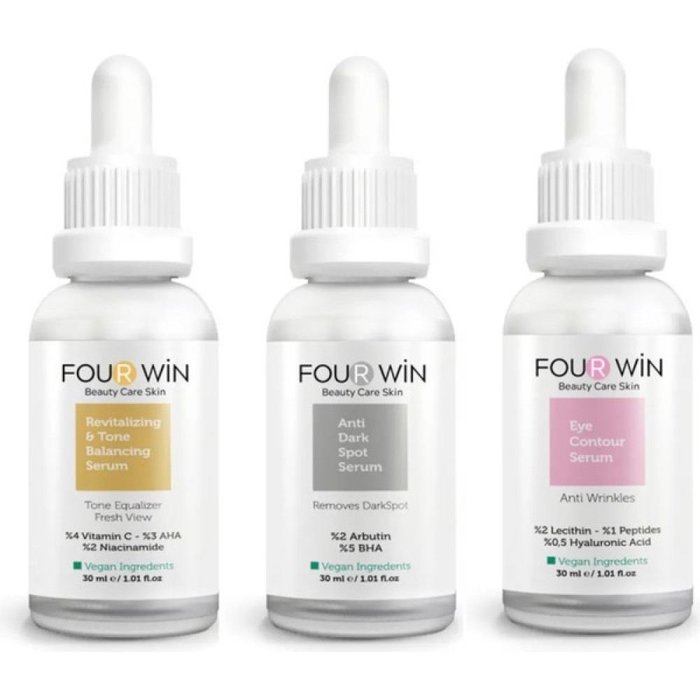 Four Win Niacinamide Arbutin Peptides Cilt & Göz Çevresi Beauty Care Serum Sets Skin Serums 3’lü Set Cilt ve Yüz Bakımı Fiyatı