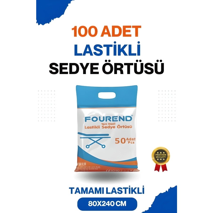 Fourend Lastikli Sedye Örtüsü 100 Adet Diğer Fiyatı
