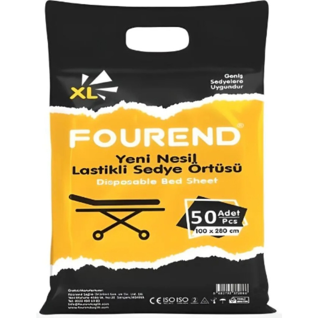 Fourend Yeni Nesil Lastikli Xl Sedye Örtüsü 50'li Paket - 100X280 Diğer Fiyatı