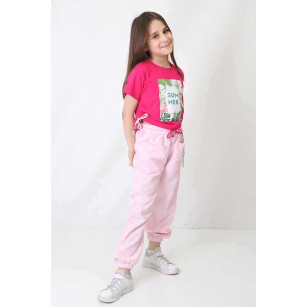 Fox Life Kids Kız Çocuk Yazlık Crop T-Shirt ve Pantolonlu 2 Parça Takım (2023 Yeni Sezon 232) 6-13 Yaş Kız Çocuk Giyim Takımı Fiyatı
