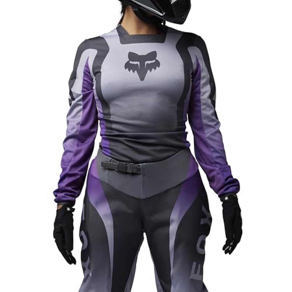 Fox Racing Women's 180 Motocross Dirt Bike Jersey, Dark Purple Lean, Large