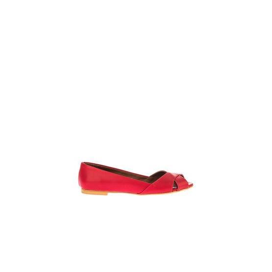 Fox Shoes B726109909 Kırmızı Kadın Babet