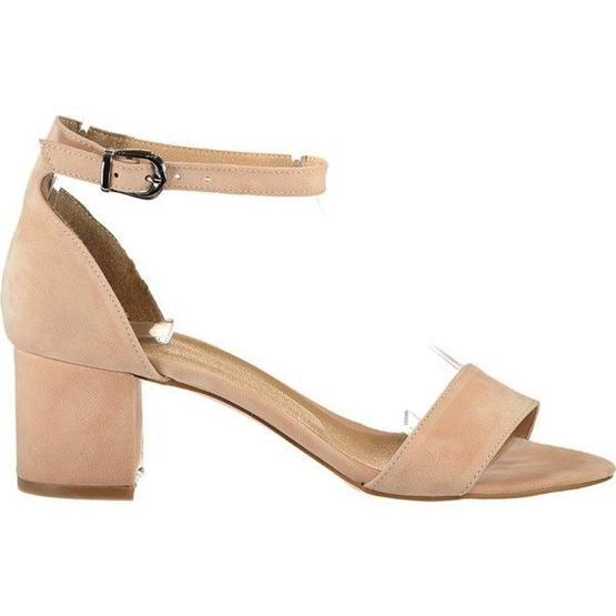 Fox Shoes B922631002 Pudra Süet Topuklu Ayakkabı