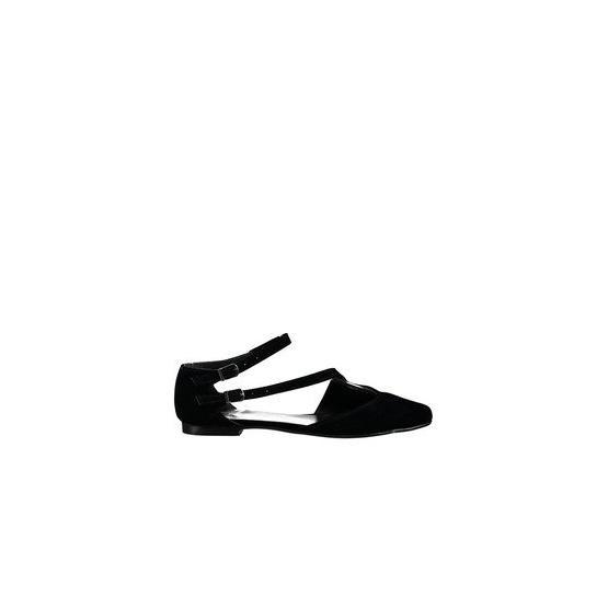 Fox Shoes D726016902 Siyah Kadın Babet