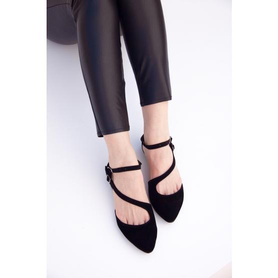 Fox Shoes D726016902 Siyah Kadın Babet Babetler Fiyatı