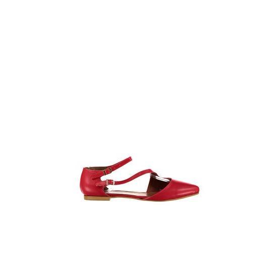Fox Shoes D726016909 Kırmızı Kadın Babet