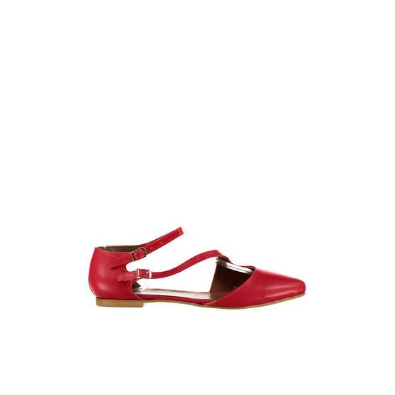 Fox Shoes D726016909 Kırmızı Kadın Babet