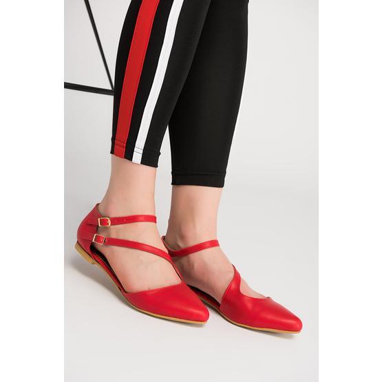 Fox Shoes D726016909 Kırmızı Kadın Babet