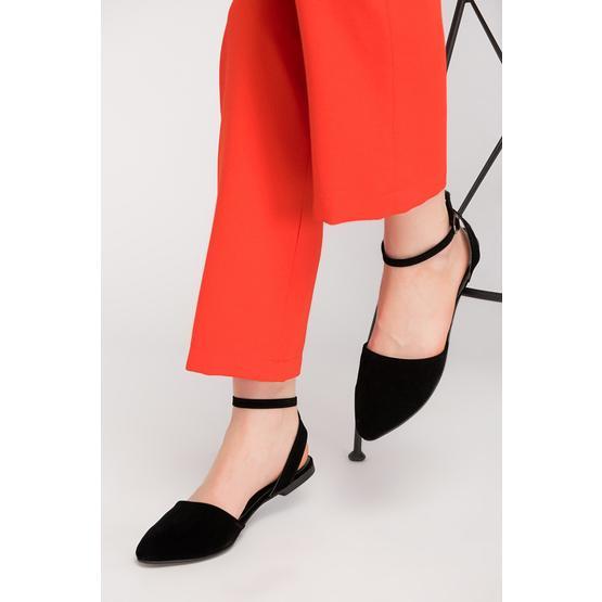 Fox Shoes D726226202 Siyah Kadın Babet
