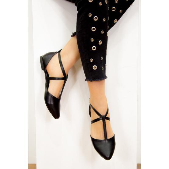 Fox Shoes D726537309 Siyah Kadın Babet Babetler Fiyatı