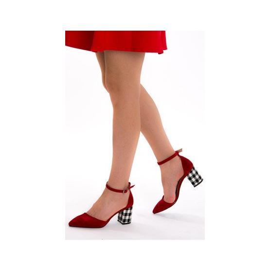 Fox Shoes D922676702 Kırmızı Kadın Topuklu Ayakkabı