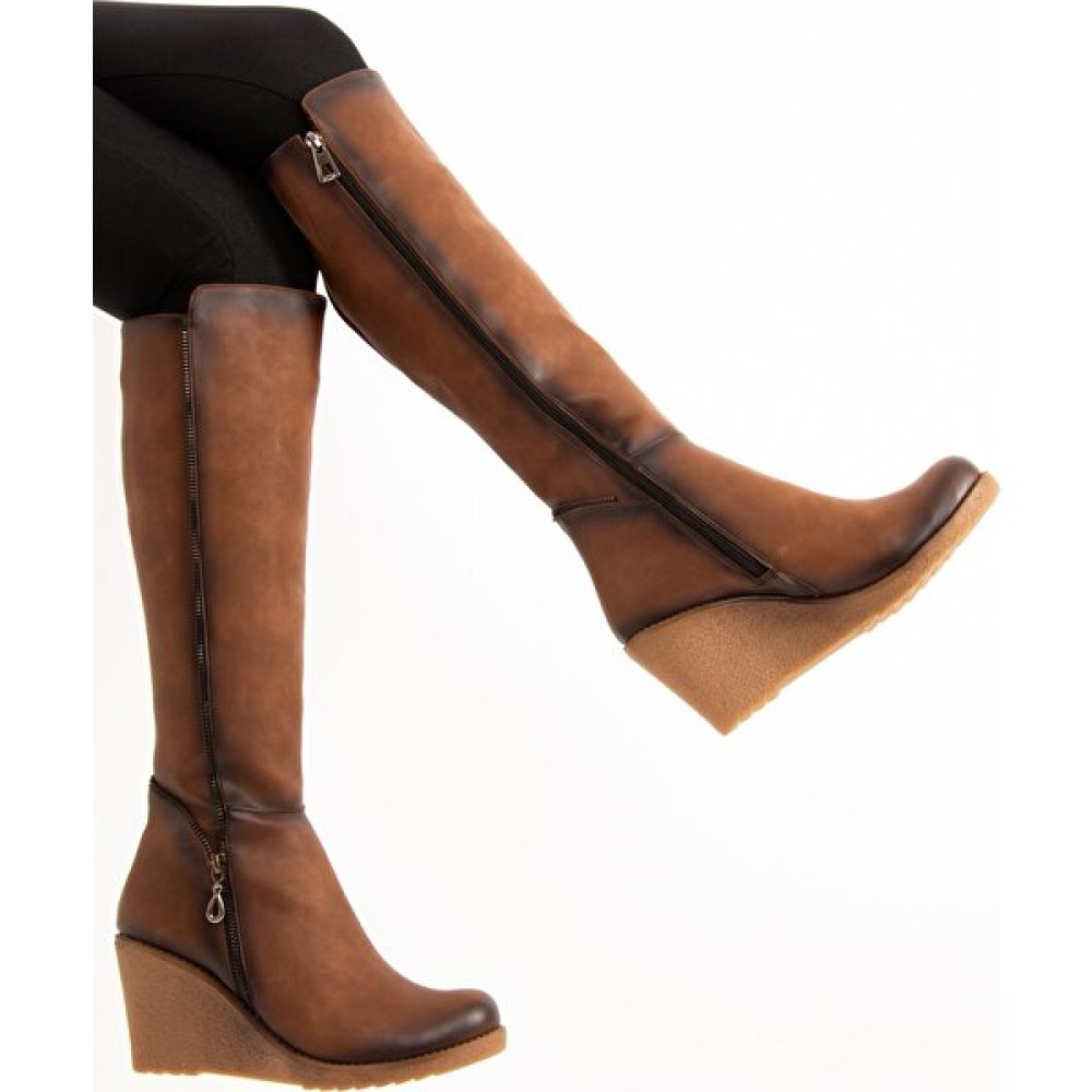 Fox Shoes Taba Kadın Çizme E674220209 Kadın Çizmeleri Fiyatı
