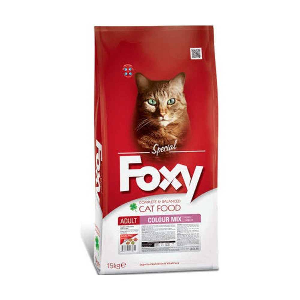 Foxy Colour Mix Renkli Taneli Kedi Maması 15 kg Evcil Hayvan Ürünleri Fiyatı