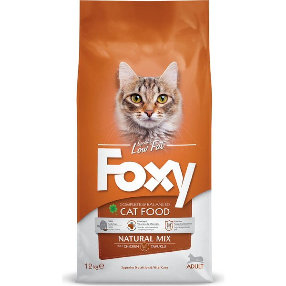 Foxy Natural Mix Tavuklu Yetişkin Kedi Maması 12 kg Evcil Hayvan Ürünleri Fiyatı
