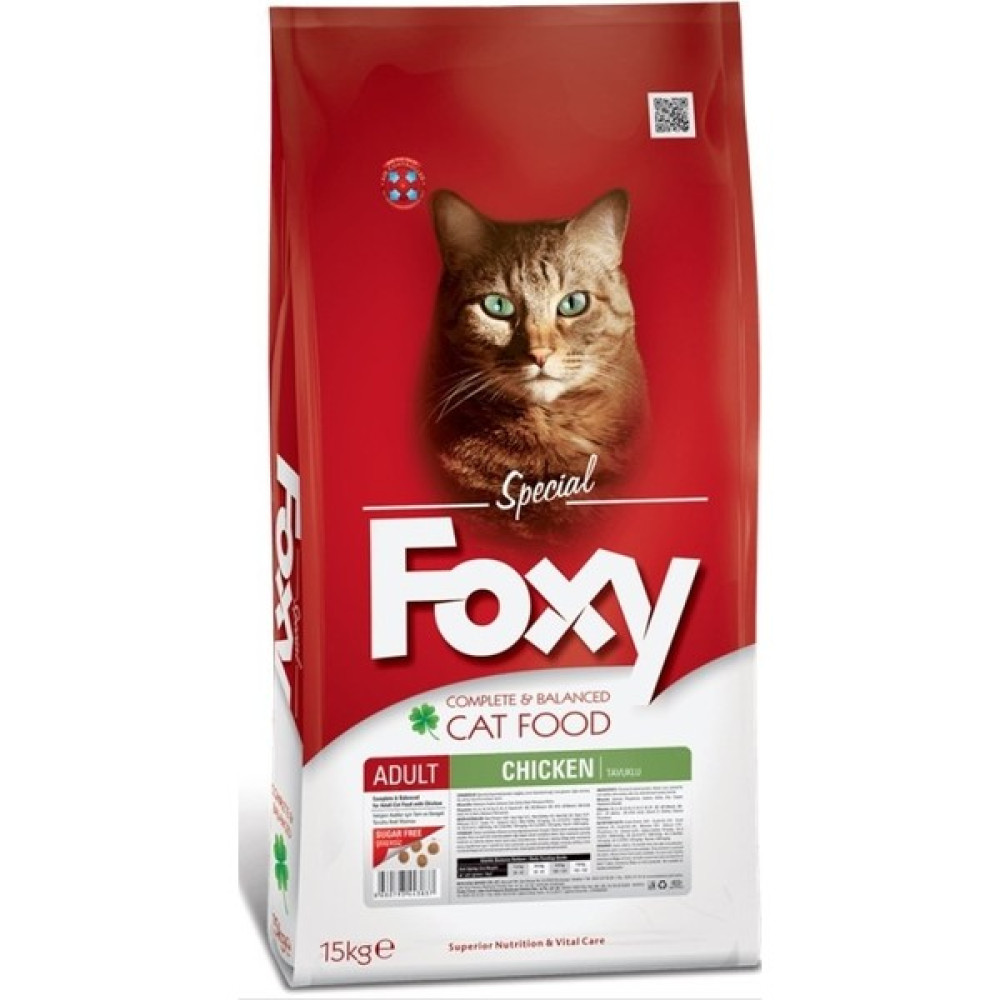 Foxy Tam ve Dengeli Tavuklu Yetişkin Kedi Maması 15KG - Standart Evcil Hayvan Ürünleri Fiyatı