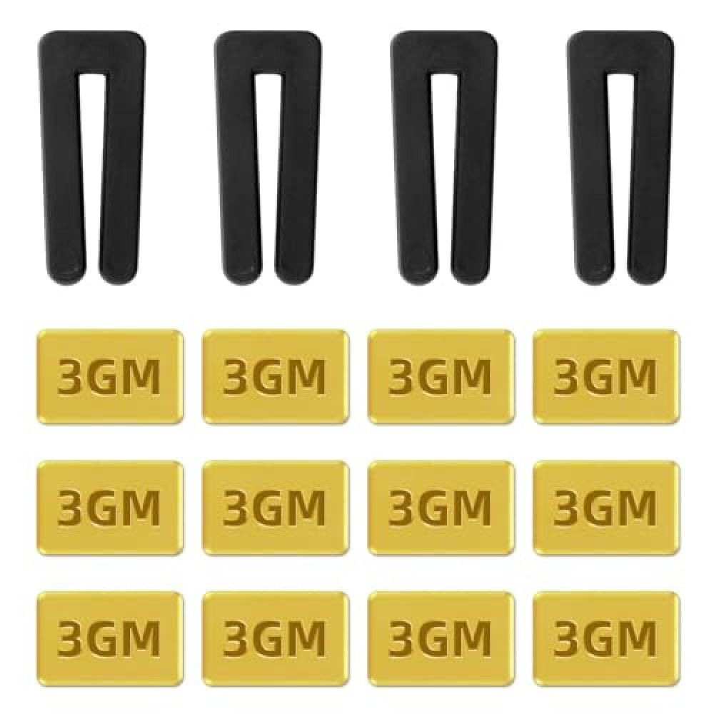 Foyods 4 Set Ceiling Fan Balancing Kit Fan Balancing Kit 12 Pieces Metal Self-Adhesive Gold 3G Weight Ceiling Fan Balance Kit