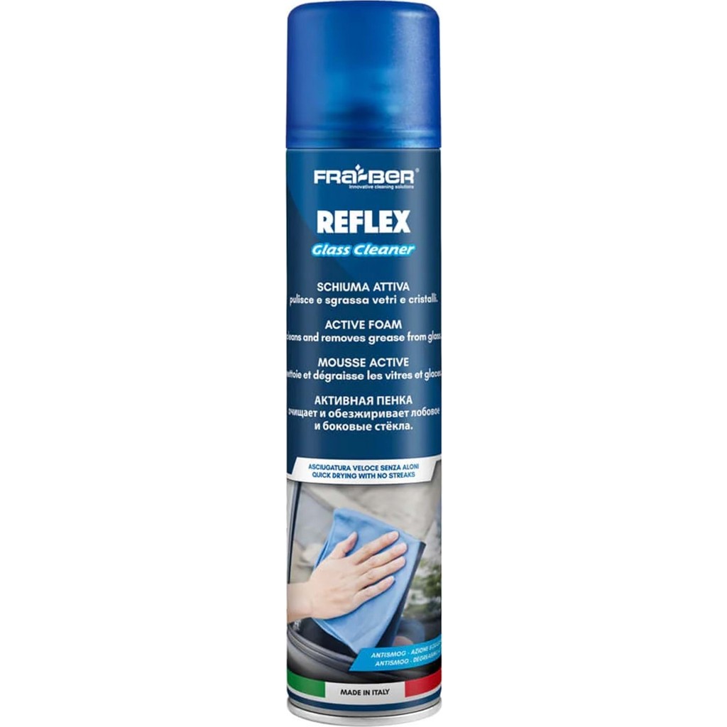 Fra-Ber Reflex Aktif Köpük Cam Temizleyici ve Parlatıcı 400 ml | Iz Bırakmayan Oto Cam ve Ayna Spreyi - - Bulaşık Yıkama Fiyatı