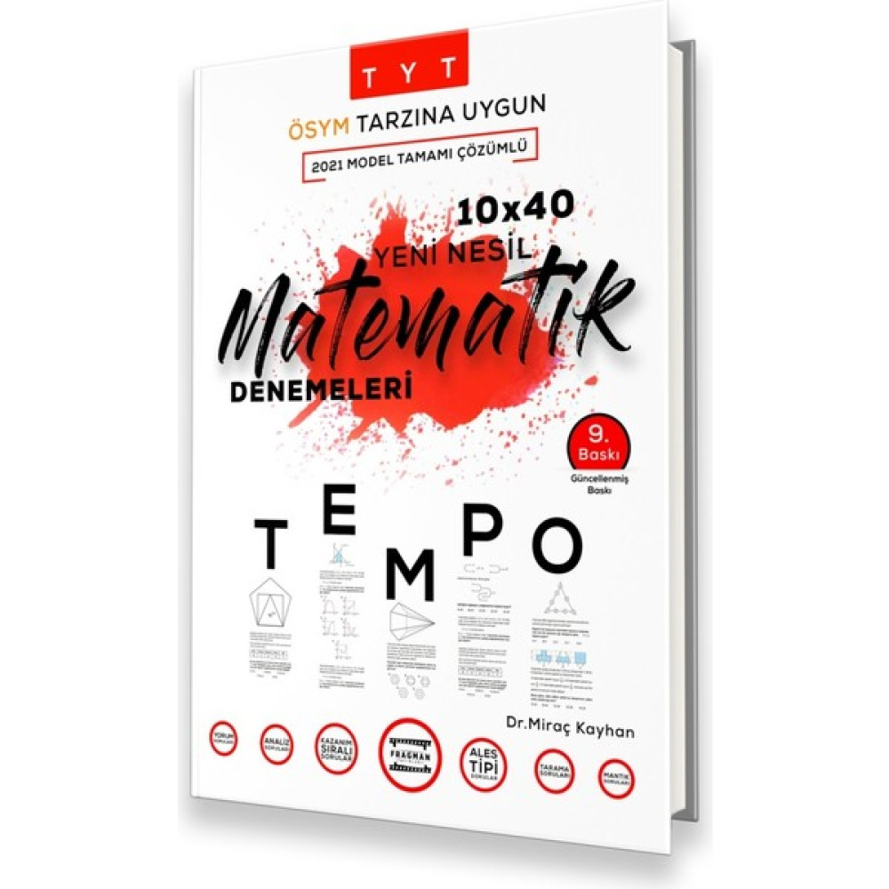 Fragman Yayınları 2023 TYT Tempo 10X40 Yeni Nesil Matematik Denemeleri Temel Yeterlilik Testi (TYT) Fiyatı