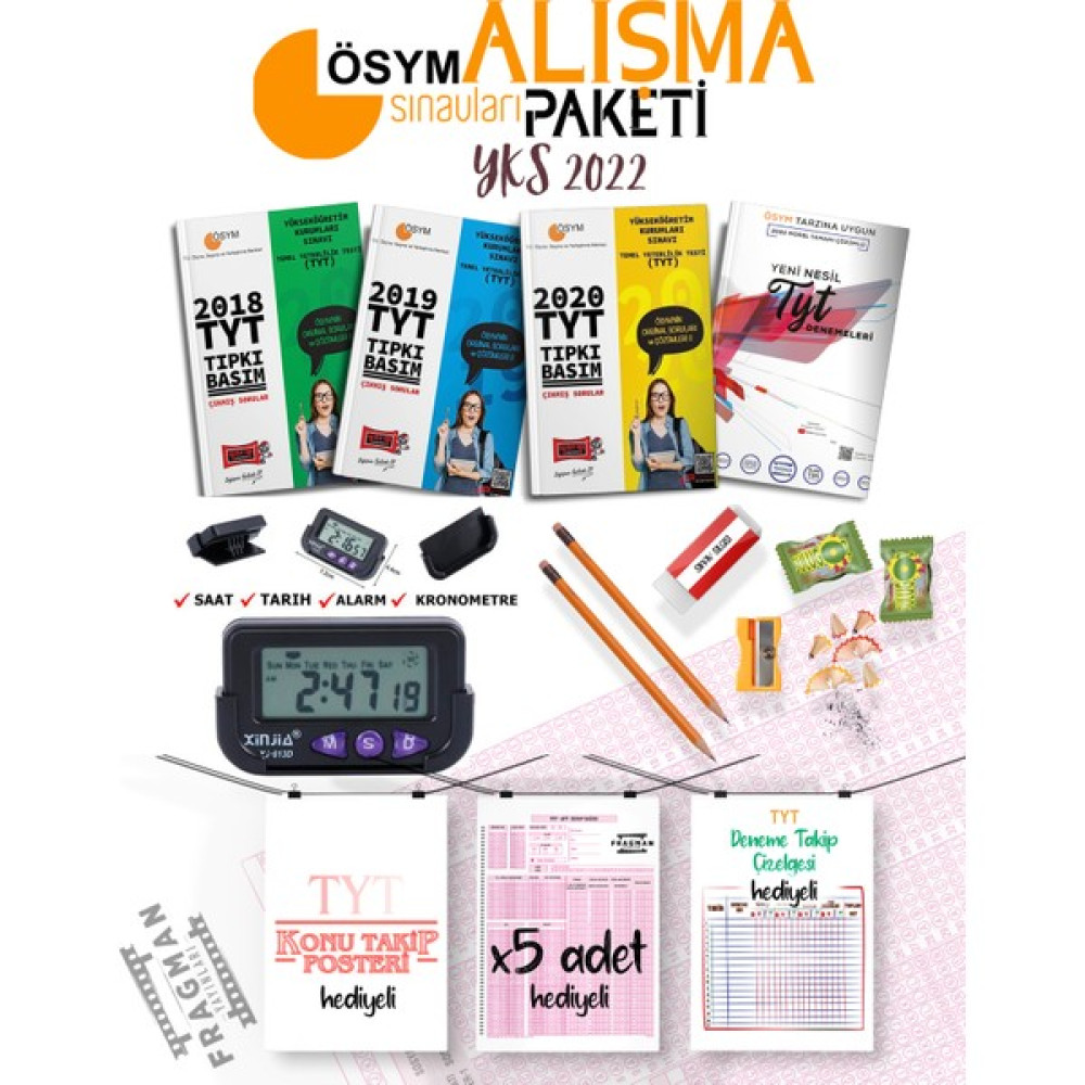 Fragman Yayınları 2023 YKS Adaylarına Özel Gerçek Çıkmış Sorular Ösym Provası Alışma Paketi Temel Yeterlilik Testi (TYT) Fiyatı