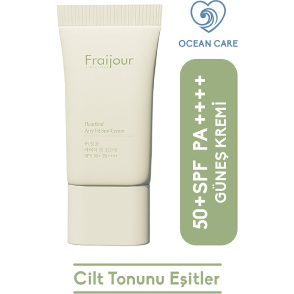 Fraijour Heartleaf Airy Fit Güneş Kremi Pa Çok Yüksek Koruma Gkf 50 Spf 50 (50GR) Güneş Kremleri ve Losyonları Fiyatı