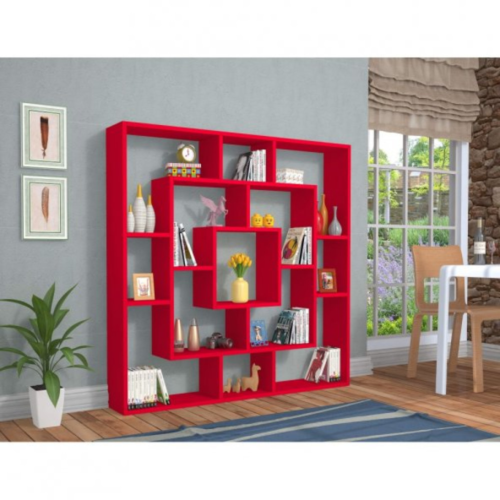 Frame Kitaplik Kirmizi Kitaplık Fiyatı