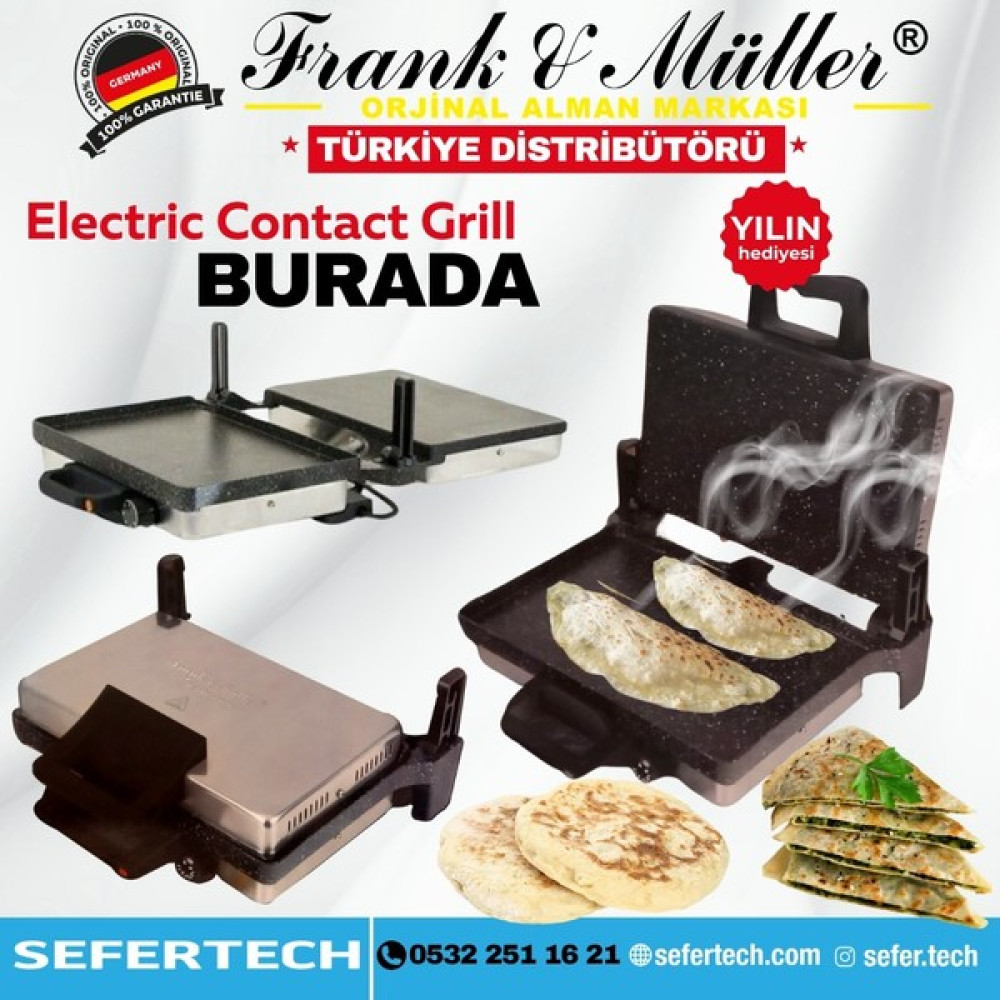 Frank & Müller Germany | Silex Versiyon Electro Contact Grill | Pizza, Lahmacun ve Grill Makinesi - Gümüş Mini / Midi Fırınlar Fiyatı