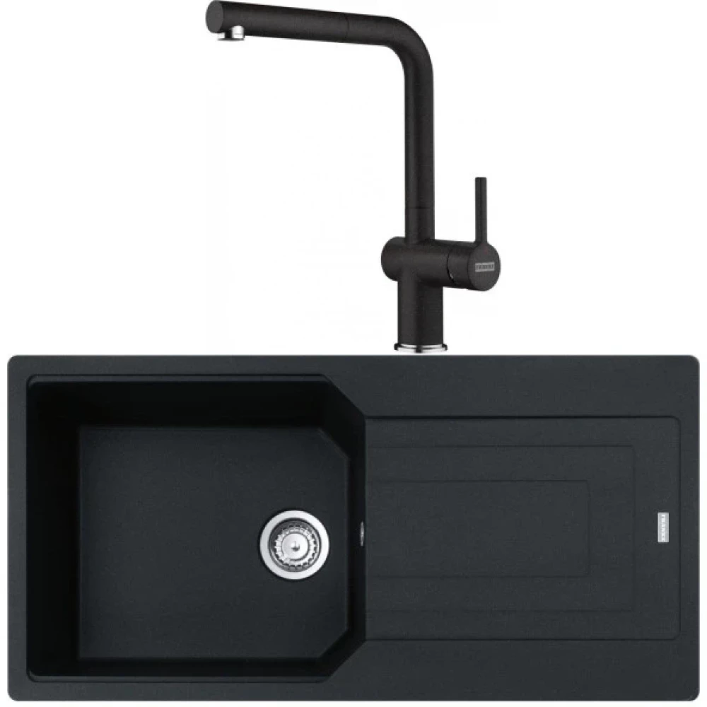 Franke Urban Ubg 611-100 Nero Granit Eviye-Active Plus Doccia 2.0 Batarya Seti Eviyeler Fiyatı