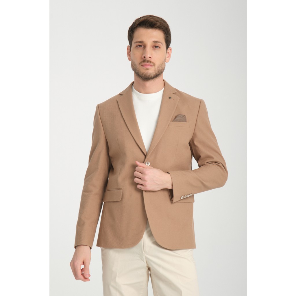 Frappoli Cazino Erkek Vizon Slim Fit Dar Kesim Desenli Yarım Astar Mevsimlik Spor Blazer Ceket Giyim & İç Giyim Fiyatı