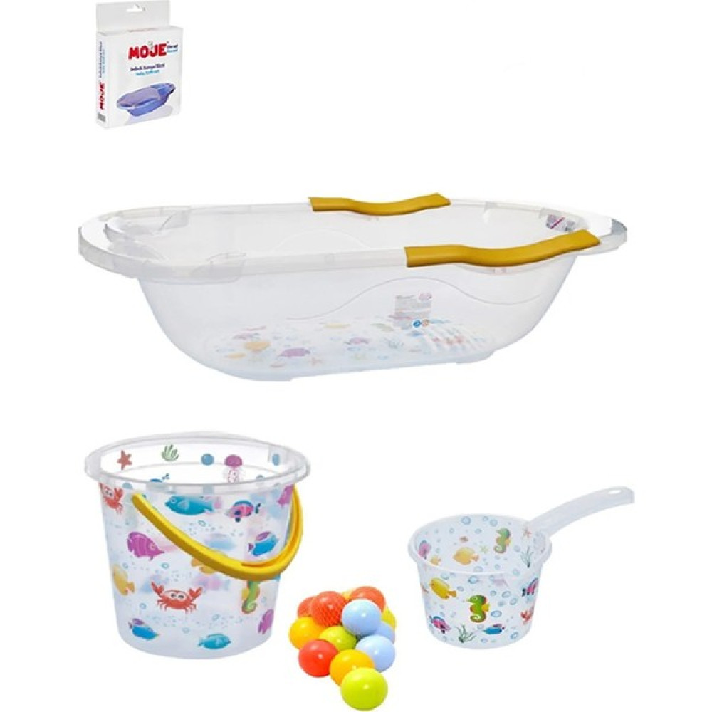 Free Baby Lüx Bebek Yıkama Banyo Küvet Seti 5 Parça Giderli Küvet Seti Bebek Banyo Küveti Fiyatı