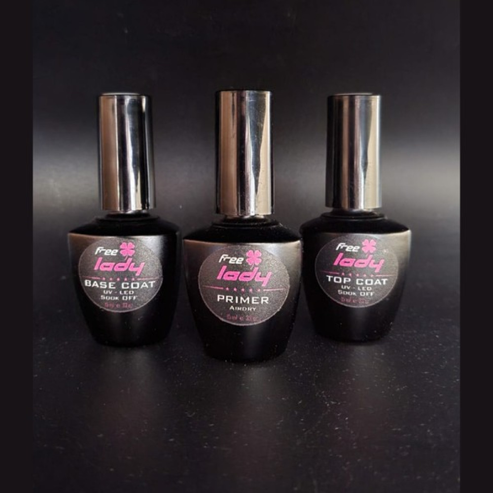 Free Lady Kalıcı Oje 3'lü Coat Set 15 ml Primer - Base Coat - Top Coat - ŞEFFAF Oje Fiyatı
