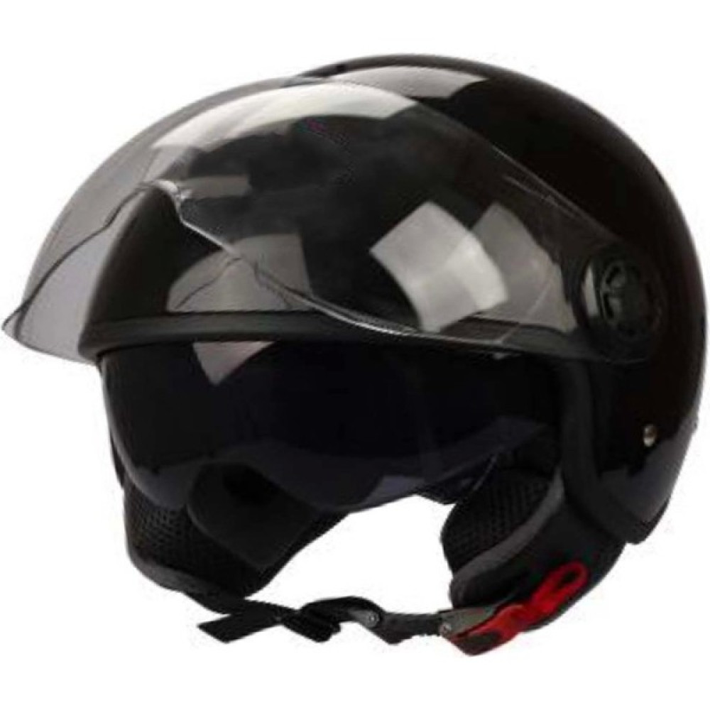 Free-M FR-612 Black Yarım Güneş Vizörlü Kask - S - Siyah Motorsiklet Kaskları Fiyatı